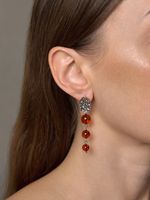 Серьги с янтарём К-Р 450108