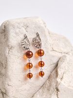Серьги с янтарём К-Р 450108